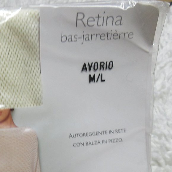 Philippe Matignon fish net hold up with lace top - Picture 2 of 6